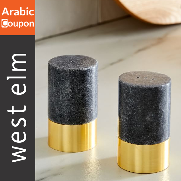 Marble salt and pepper shakers from West Elm