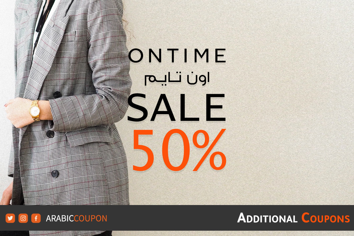 Shop online more with 50% OFF from Ontime with additional Ontime